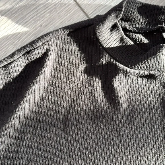 Black Ribbed Dress - Picture 4 of 4